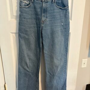Abercrombie & Fitch Light Blue Straight-Leg Jeans